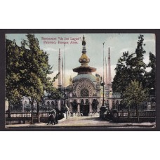 CIUDAD DE BUENOS AIRES LAGOS DE PALERMO ANTIGUA TARJETA POSTAL